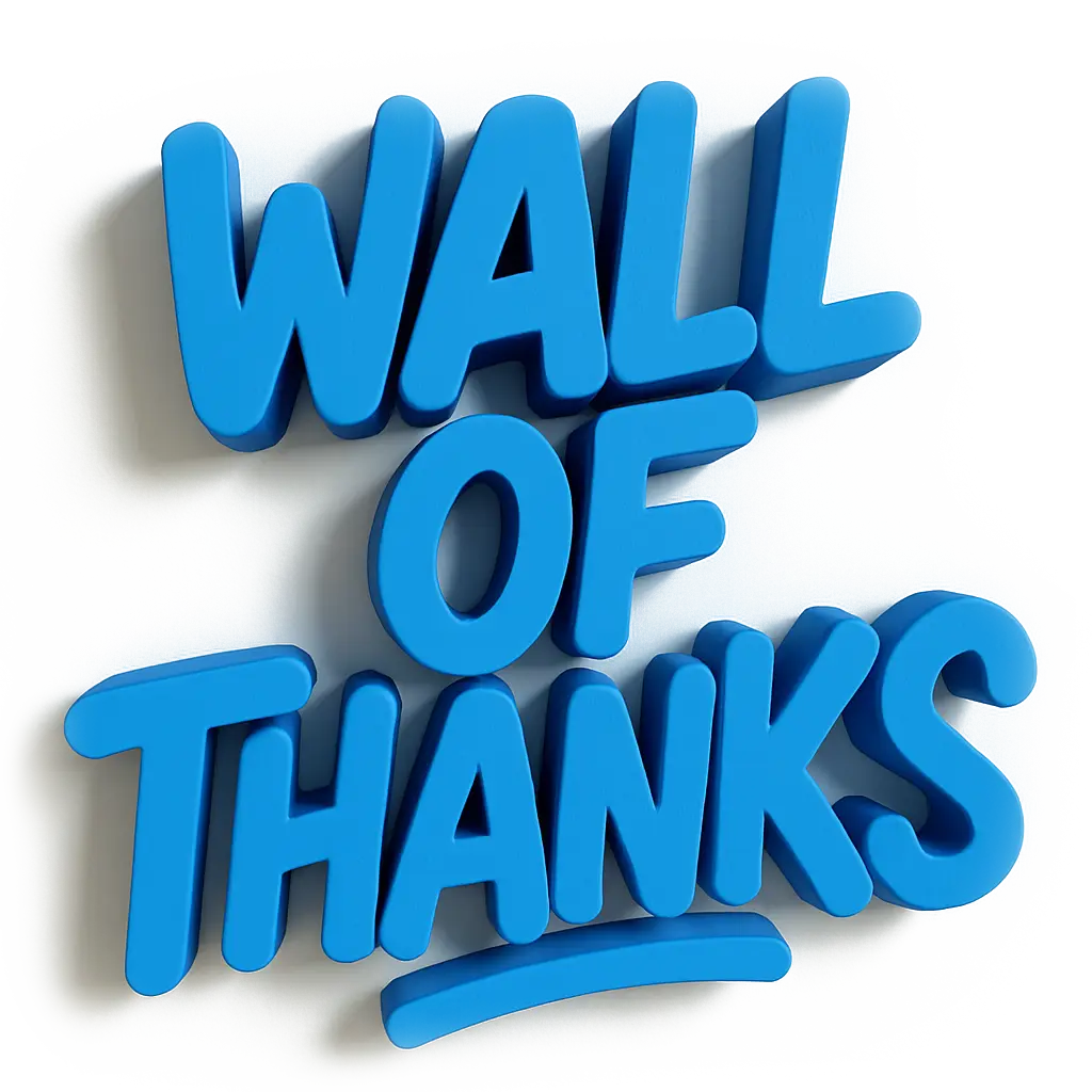 Verbazer's Wall of Thanks